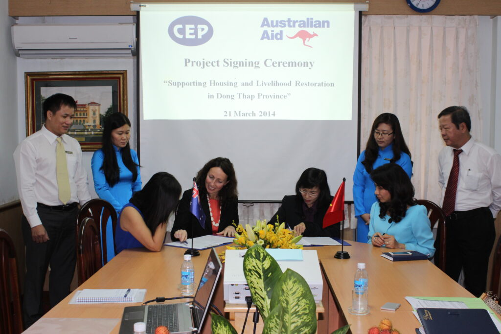 CEP hợp tác cùng Australia Aid